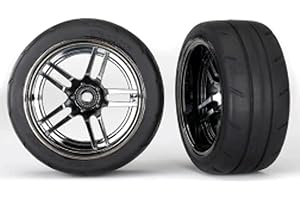 Traxxas Tires And Wheels Assembled ( 1.9' Response Tires) (Extra Wide, Rear) (2)