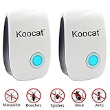 Koocat Ultrasonic Pest Control Electronic Plug, Pack of 2