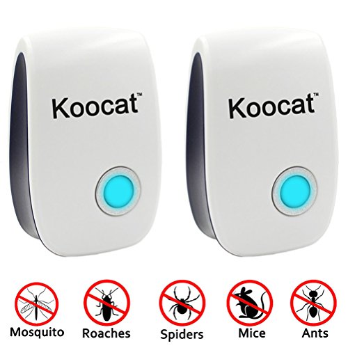 Koocat Ultrasonic Pest Control Electronic Plug, Pack of 2
