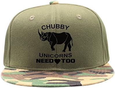 Shoesone Chubby Unicorns Need Love Unisex Camouflage Baseball Caps Style Hat