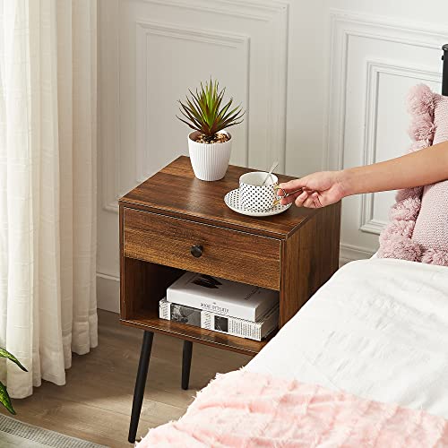 VECELO Nightstand Set of 2 Easy Assembly, 2Tier Modern Night Stand