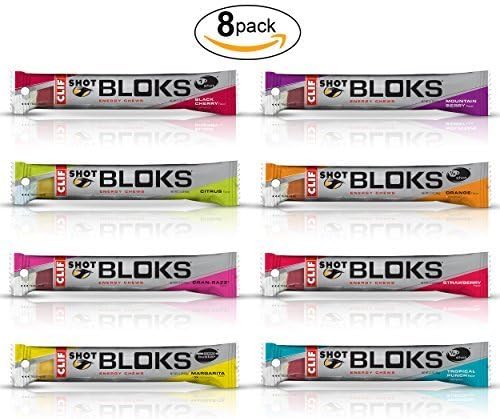 NEW Clif Shot Bloks Sampler Variety Pack - 1 of Each Flavor by CLIFF