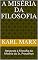 Livro A Miséria da Filosofia: Resposta à Filosofia da Miséria do Sr. Proudhon