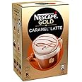 Nescafe | Instant Coffee | Latte Caramel | 8 Sticks Per Pack 136gr/4.80oz