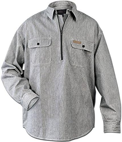 Amazon.com: Hickory Shirt Co. Buffalo Plaid Classic 1/2 Zip Long