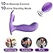 Bombex Silicone G Spot Vibrator - Wearable Vibrating Dildo - Waterproof & Remote Control Masturbator for Women, 10-Frequency Dual Action Adults Sex Toy for Female & Couples(Purple)