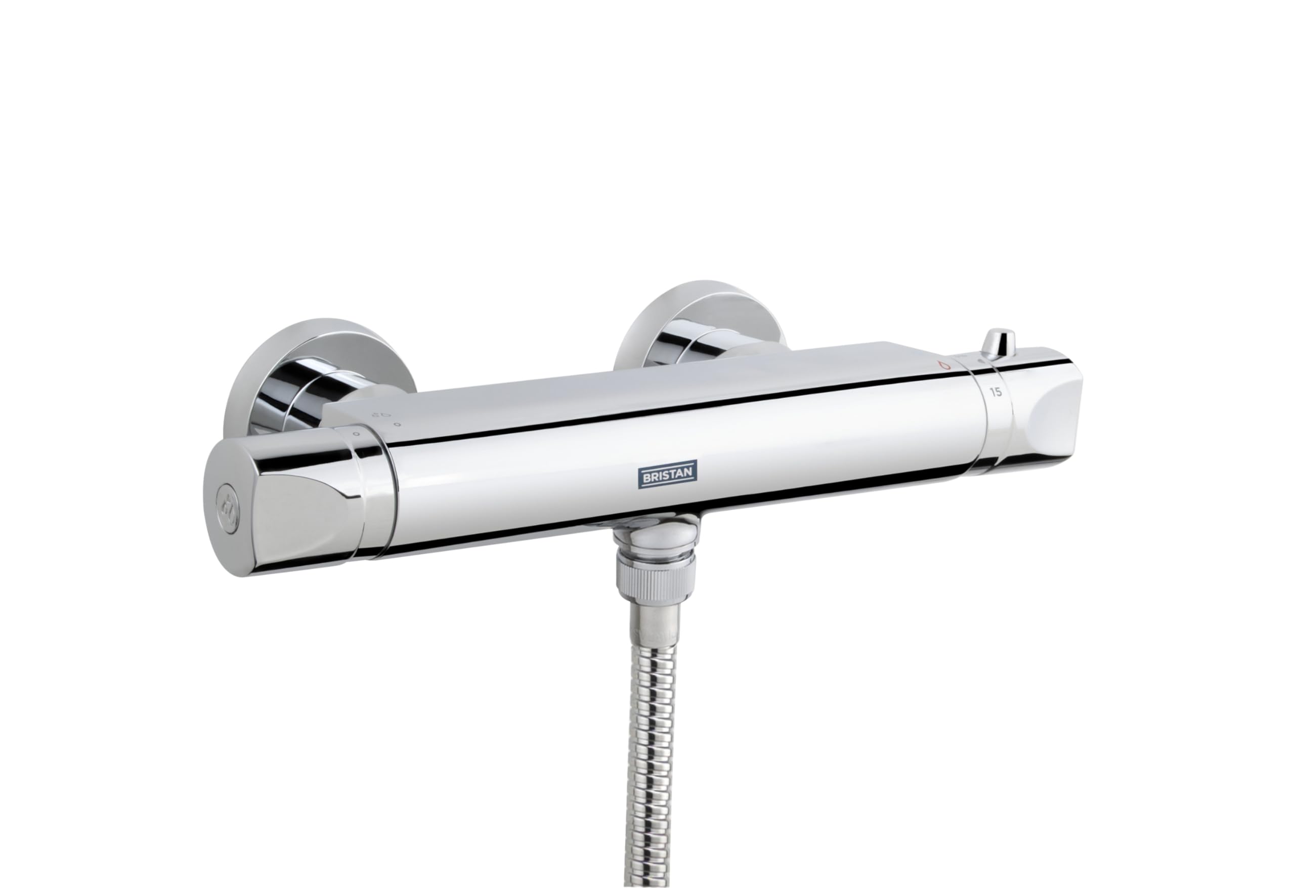 Bristan Artisan Thermostatic Shower Mixer Bar Valve, Scratch Resistant and Anti Scald, for All Plumbing Systems , Chrome Plated - AR2 SHXVOFF C