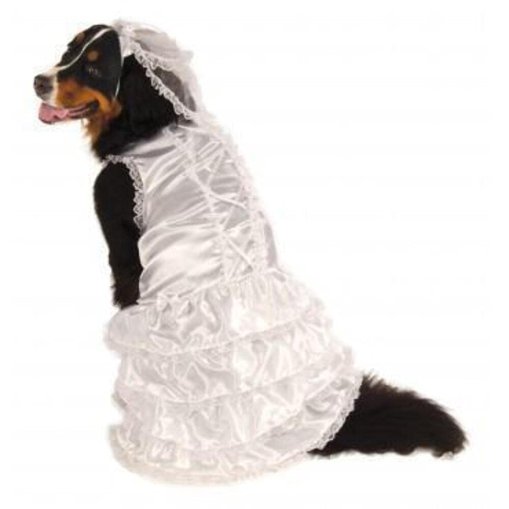Official Rubie's Bride Dog, Wedding Pet Costume, Size XX-Large Halloween Halloween
