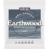 Ernie Ball Light Earthwood Bell Bronze Acoustic Guitar Strings 11-52