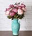 Duovlo Fake Flowers Vintage Artificial Peony Silk Flowers Wedding Home Decoration,Pack of 1 (New Sweetened Bean)