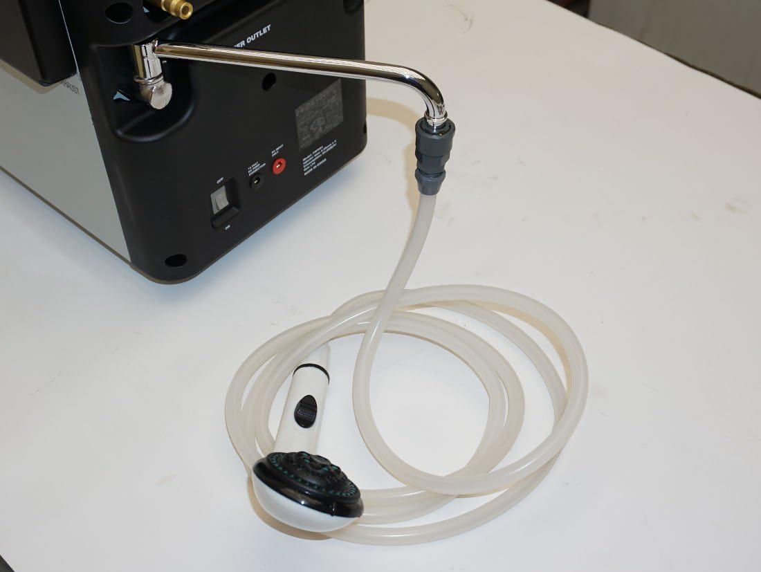 Calentador de agua de camping Prime Tech, calentador de agua a gas