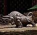 JKCOM Chinese Zisha Tea Pet - Handmade Bull Figurine for Gongfu Tea, Lucky Tea Tray Accessories, Natural Clay Tea Pet for Tea Lovers & Home Decoration