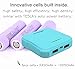 SINOELE Portable Power Bank 10000mAh External Battery Pack Dual USB Charger for iPhone,iPad,Samsung,Huawei (Blue)