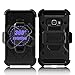 J1 (2016) Case, Luna 2016, Express 3 Case, Venoro Heavy Duty Shockproof Rugged Three-Layer Full Body Protection Case Cover with Belt Swivel Clip and Kickstand for Samsung Galaxy J1 (2016) (Black)