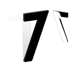 6 Inch Self Adhesive House Numbers, Acrylic Modern