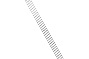 TA-VIGOR 5pcs Stainless Steel Rods 2.5mm x 300mm, Solid Stainless Steel Round Bars Metal Rods for DIY Craft Car Helicopter Airplane Model