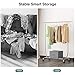Sable Garment Rack, Multi-Function Commercial Grade Clothes Rolling Rack 330 lbs Load on 4 Wheels, Easy to Assemble, Comes with Free Foldable Storage Box, Heavy Duty Steel - Chrome