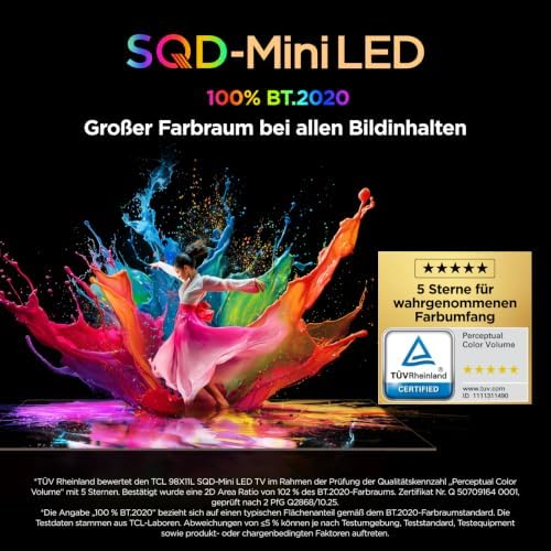 65Q7D Pro SQD-Mini LED 65 Zoll Fernseher, 4K Smart TV, Google TV