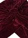 PERSUN Women Wine Red Velvet Turban Hat