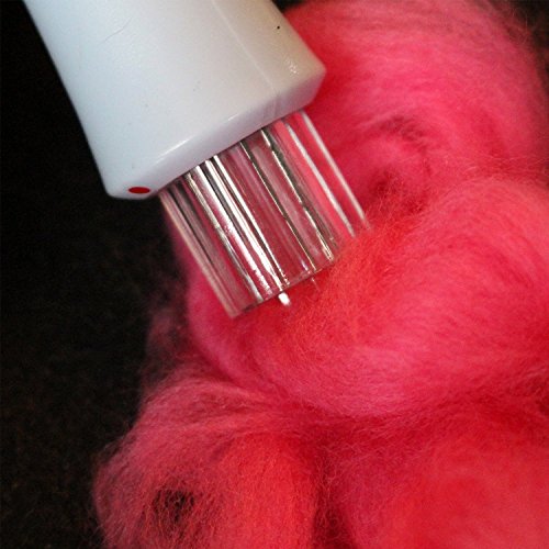 Punch Style Felting Needle Tool with 7 Barbed Needles Craft Wool Felt DIY Stitch