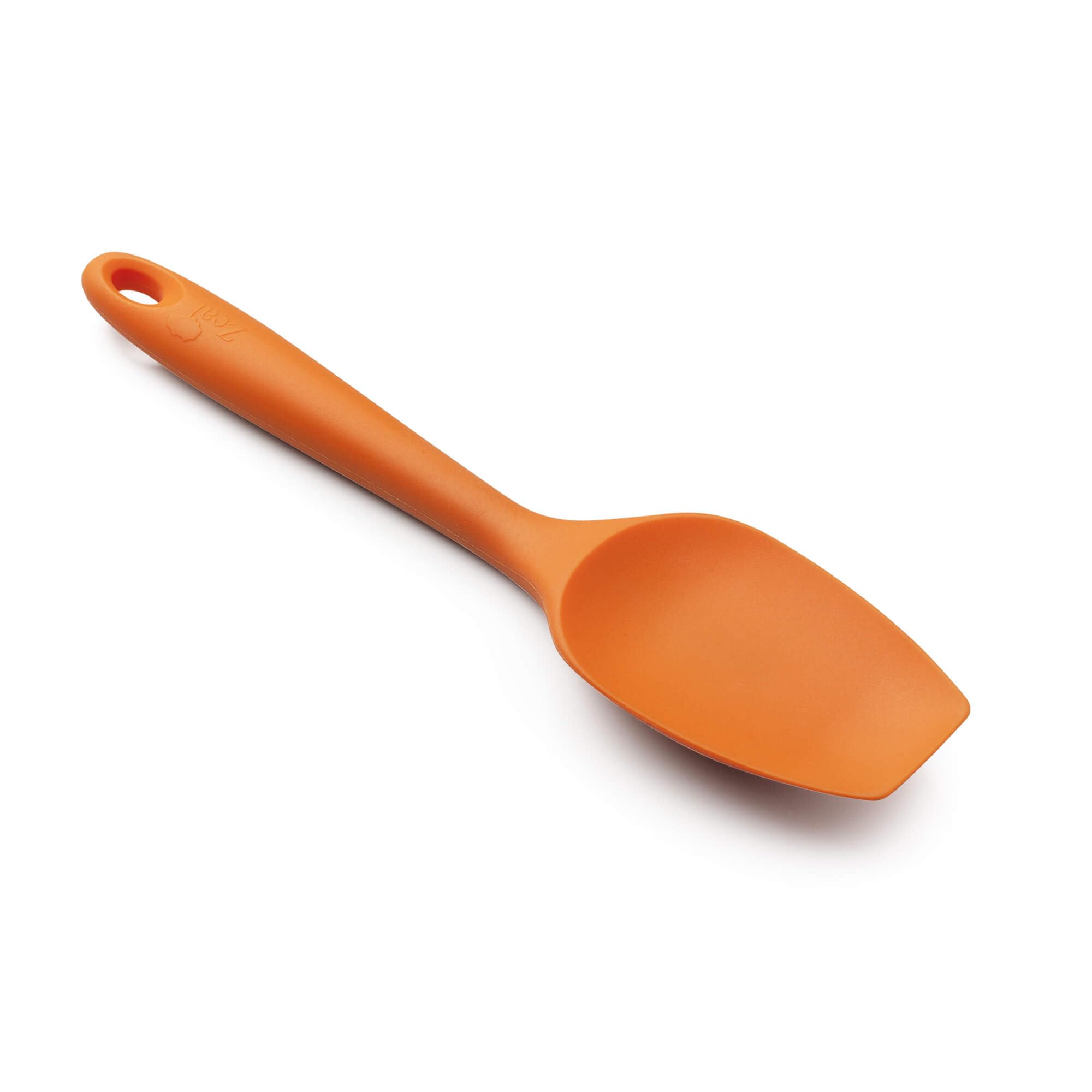 Zeal Silicone Non-Stick Spatula Spoon (26cm) Neon Orange