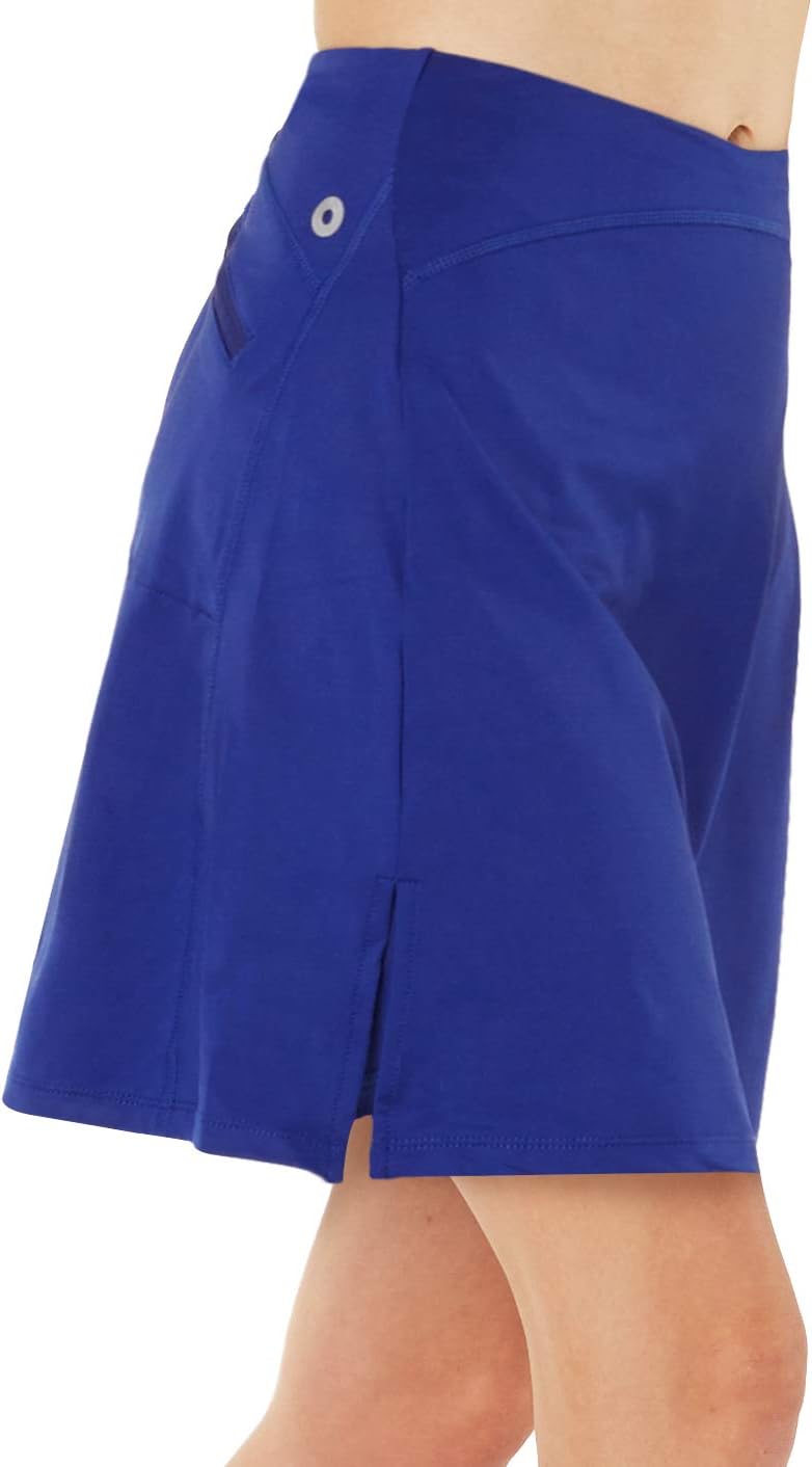 Women Modest Running Skirt Travel Skirts with Pockets High Waist Skorts