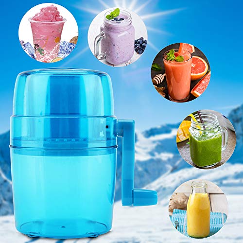 Asixx Eiscrusher, 1.1L Ice Crusher Handbuch, Ice Chopper Machine mit Handkurbel Ice Chopper Maker für Cocktails – Bild 4