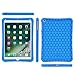 Fintie Case for iPad 6th / 5th Generation (2018/2017), iPad Air 2 / Air 1 (9.7 Inch) - [Honey Comb Series] Lightweight Anti-Slip Kids Friendly Shockproof Silicone Cover, Blue