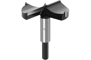 ASNOMY 3 Inch Forstner Drill Bit, Carbide Tipped Forstner Bit for Hard Wood, Wood Drilling Hole Saw Set Woodworking Hinge Cutter Tool Kits for Plastic Plywood