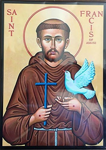Icona Di San Francesco D Assisi San Francesco D Assisi In Legno Amazon It Casa E Cucina