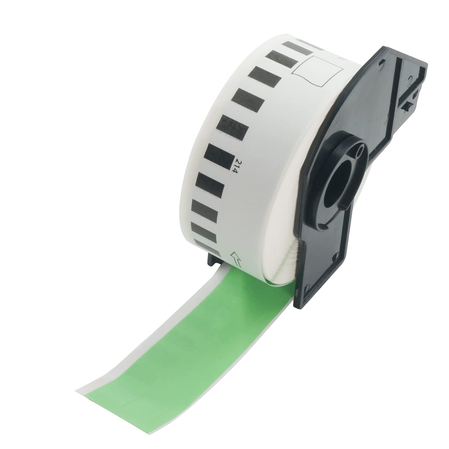 BETCKEY - 1 Green Labels Replacement for Brother DK-22214, 12mm x 30.48m Continuous Length Paper Labels Compatible with Brother QL Label Printers — image 1