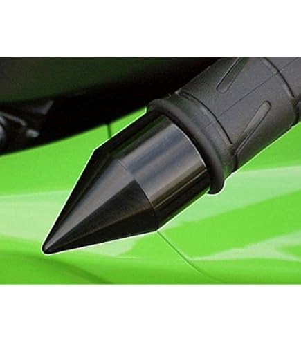 Amazon.com: DEWHEL Pair Aluminum Red Spike Bar Ends