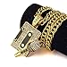 Hip Hop Jewelry for Men Tape & Microphone Pendant Necklace Gold Chain