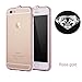 Luxury Diamond Crystal Rhinestone Bling Metal Frame Bumper Case Cover for Iphone 6 (4.7-inch) (Rose Gold)