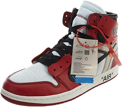 AJ The 10:AJ 1 X White Air Nrg Off Mens Ow Retro High Top Sneaker Chicago AA3834-101