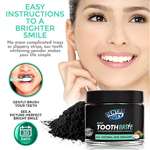 Natural Charcoal Teeth Whitening 2oz| Teeth Whitening Charcoal Powder 3-6 Months Supply| Vegan Teeth Whitening - Better Than Strips & Gels| Activated Charcoal Teeth Whitening Made in USA - Thumbnail 2