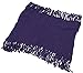 Winter Infinity Scarf in Knit Pattern with Tassels Crochet Circle Scarf, Purple