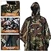 Rain Poncho for Men with Carry Pack - Waterproof Camo Ponchos for Adults with Hood, Extended Back, Adjustable Ventilation - Premium Hunting Gear