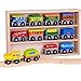 Pidoko Kids Wooden Train Set - 12 Pcs Engines Cars - Compatible with Thomas Train Set Tracks and Major Brands - Perfect Toy for Boys and Girls