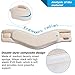 Velpeau Neck Brace -Foam Cervical Collar - Soft Neck Support Relieves Pain & Pressure in Spine - Wraps Aligns Stabilizes Vertebrae - Can Be Used During Sleep (Enhanced, Milk-White, Medium, 3″)