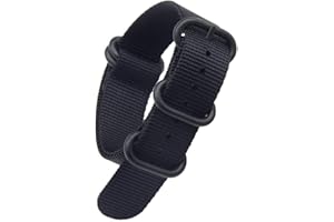 Arashen Zulu Strap 18/19/20/21/22/23/24/26mm Nylon Watch Bands Replacement Military Canvas Watch Strap One Piece Watchband