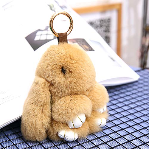YISEVEN Süßer Hase Plüsch Kaninchen muttertagsgeschenk Schlüsselanhänger Fell Anhänger Kuscheltier Hasen Osterhase Pelz… – Bild 6