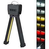 Hyeguenjunivest Gym Lamp, USB Rechageable, Portable Flash Light, Magnetic Fixed, Gym Lighting for Posing, 180° Rotate Foldable with Hang Hook, Work Lights