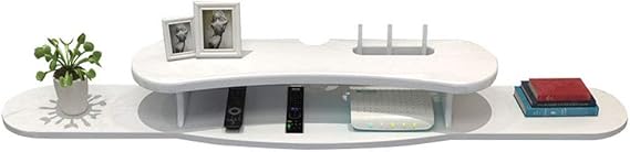 DGHJK Schwimmender TV-Schrank Wandhalterung Medienkonsole Regal Holzbox