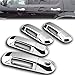 EAG Chrome ABS Door Handle Covers Fit for 02-10 Explorer/02-10 Mercury Mountaineer/07-10 Explorer Sport Trac/03-05 Aviator 4 Door