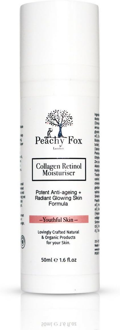 Organic Collagen, Hyaluronic Acid Enriched Retinol Moisturiser - Helps reduce wrinkles & leave skin looking younger 100% Money Back Guarantee | Natural | Made in UK