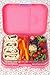 Leakproof Bento Box with Removable 4 Section Tray | Nontoxic,   Easy to Clean, for Kids & Adults | 16 Bonus Lunchbox Notes by   Three Squares, {Cotton Candy Pink}