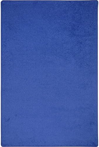 Joy Carpets Endurance Solid Colored Area Rug in Color Royal Blue, 12' x 7'6"