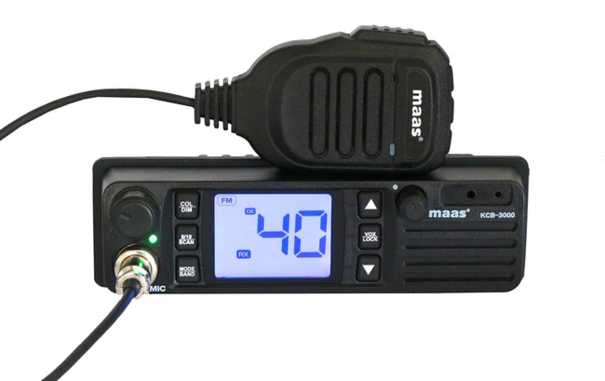 MAAS KCB3000 Emitter CB 27 MHz 400 Channels AM/FM Voltage 12-24 Volts