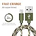 iPhone Cable,XUZOU 3Pack 6FT Nylon Braided Lightning Cable Cord Certified to USB Charging Charger for iPhone 7/7 Plus/6/6 Plus/6S/6S Plus,SE/5S/5,iPad,iPod Nano 7 (Camo Green)